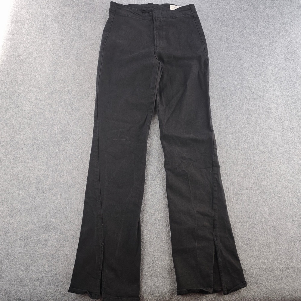 Rag & Bone Peyton Engineered Bootcut Jeans Womens 28 Black Mid Rise Split Hem